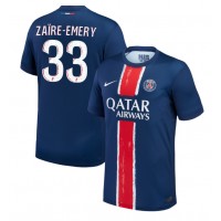 Dres Paris Saint-Germain Warren Zaire-Emery #33 Domáci 2024-25 Krátky Rukáv